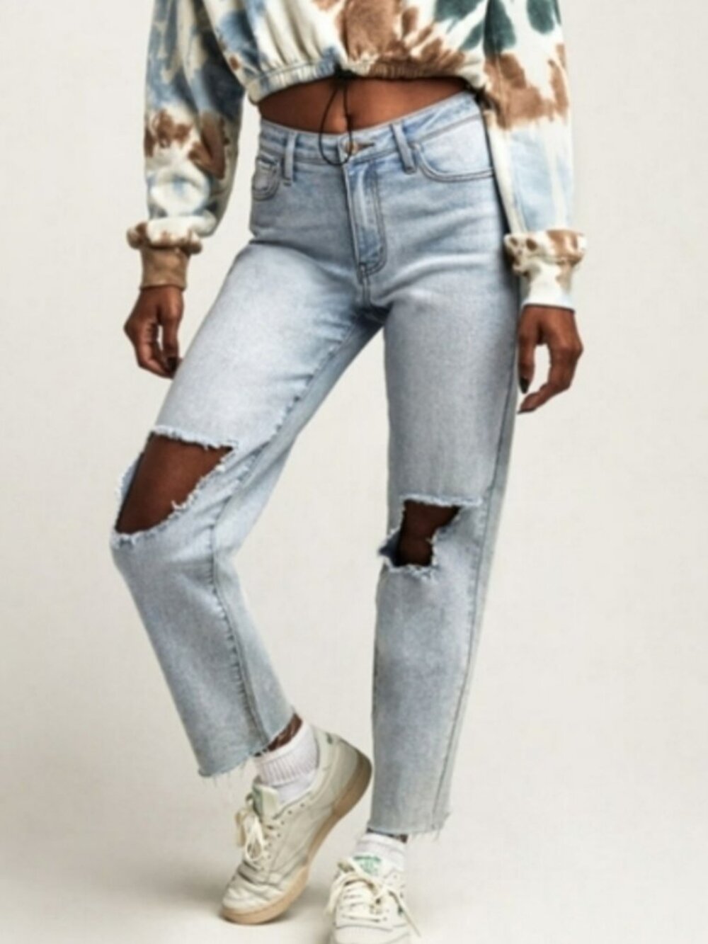 RSQ Light Wash High-Rise Straight Leg Jeans
